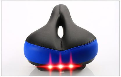 Bicycle seat with light