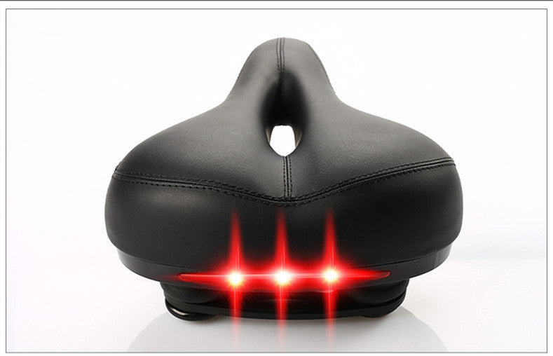 Bicycle seat with light