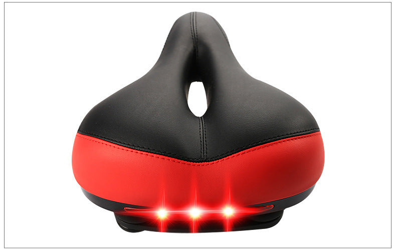 Bicycle seat with light