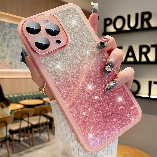 潘Applicable To 15 Transparent Glitter Phone Case Ultra-thin