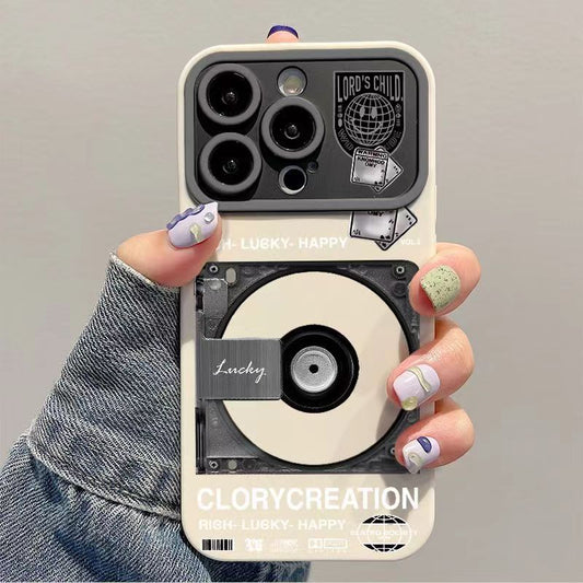 CD Record Large Window 15 Drop-resistant Phone Case