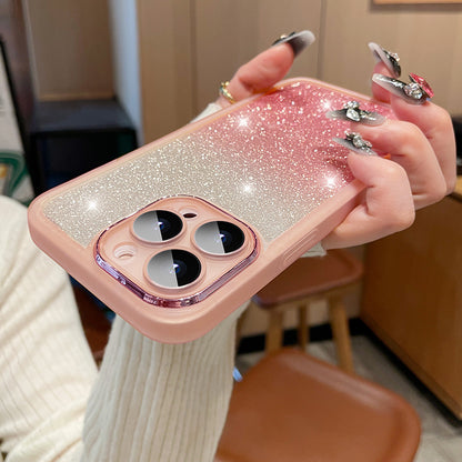 潘Applicable To 15 Transparent Glitter Phone Case Ultra-thin