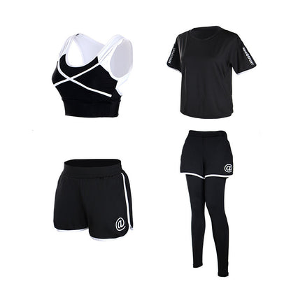 Loose Four Or Five-Piece Gym Sports Running Fitness Clothes Women