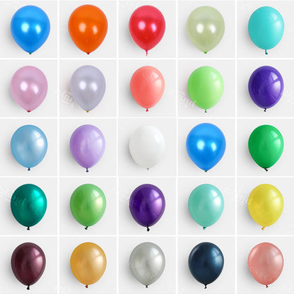 Pearlescent latex balloon