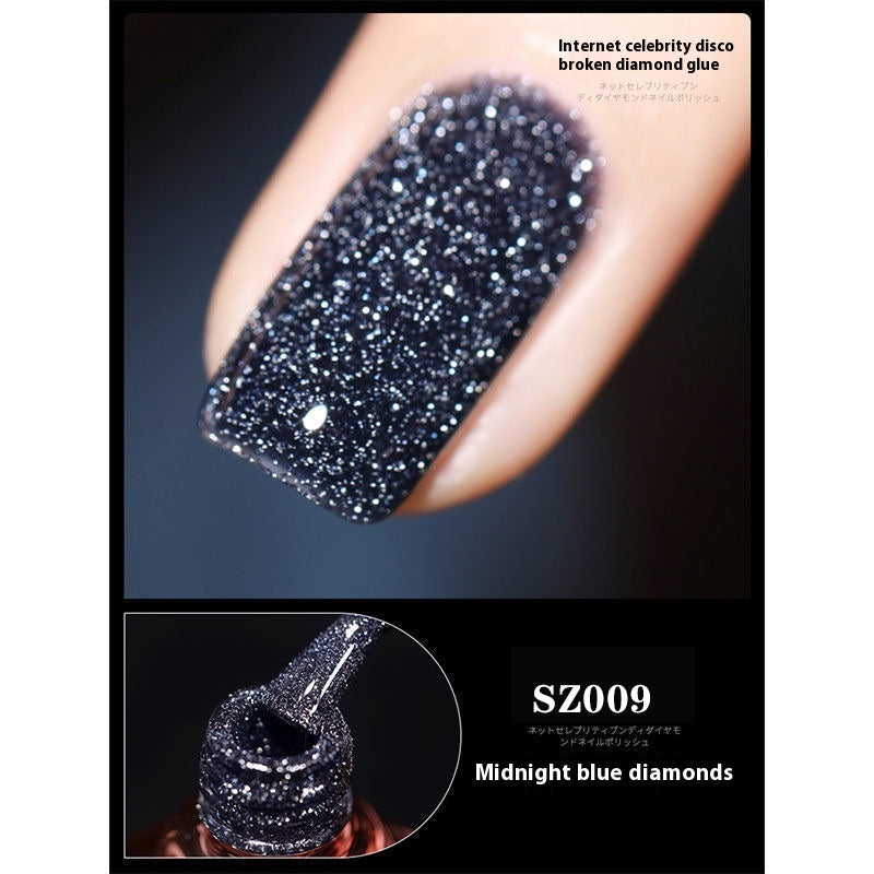 18-color Manicure Disco Diamond In The Debris Glue Super Bright