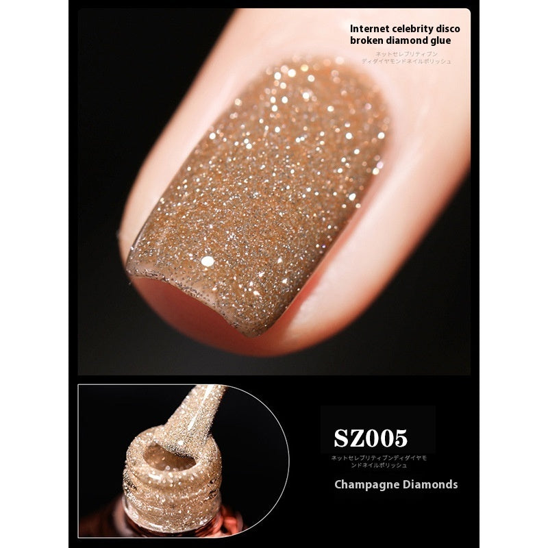 18-color Manicure Disco Diamond In The Debris Glue Super Bright