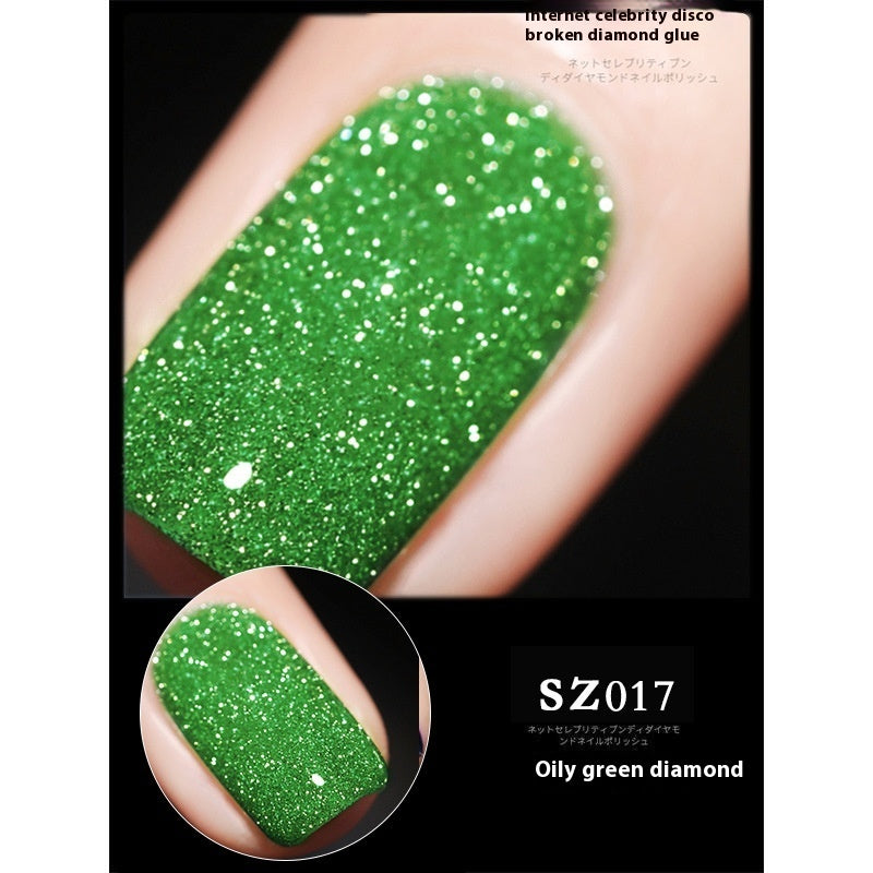 18-color Manicure Disco Diamond In The Debris Glue Super Bright