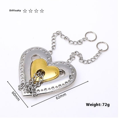 Educational Unlock Toys Burr Puzzle Burr Puzzle Children Intelligence Unclasp Full Set Chinese String Puzzle Horseshoe Lock