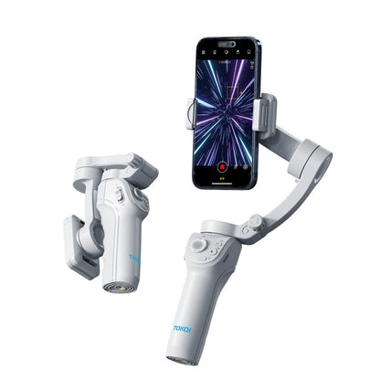 Hand-held Tripod Head Three-axis Mobile Phone Stabilizer