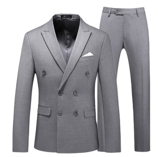 Men 2 Pieces Slim Fit Casual Tuxedo Suit Male Suits Set