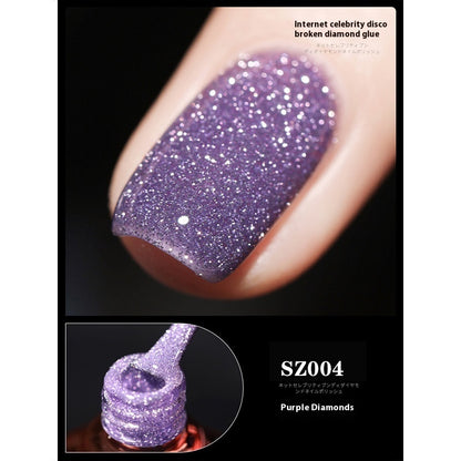 18-color Manicure Disco Diamond In The Debris Glue Super Bright