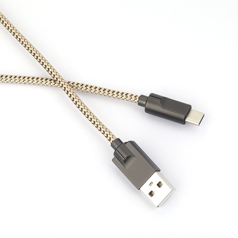 Compatible with Apple , Suitable For Apple Android TYPE-C Zinc Alloy Data Cable