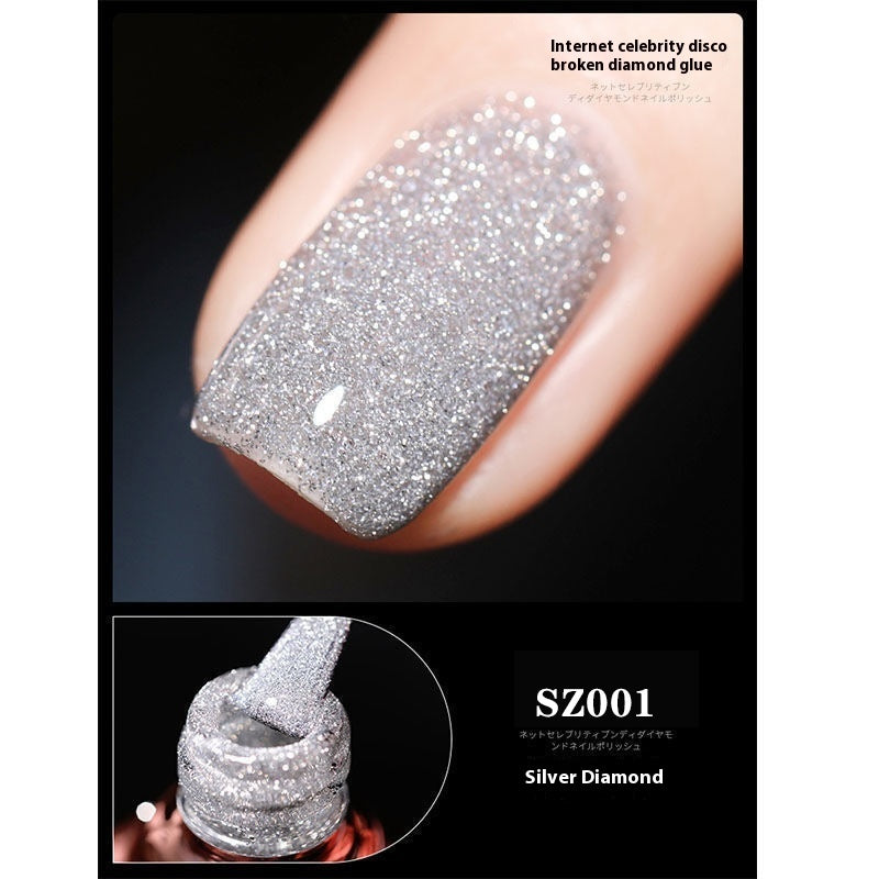 18-color Manicure Disco Diamond In The Debris Glue Super Bright