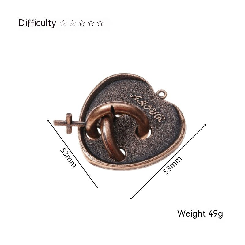 Educational Unlock Toys Burr Puzzle Burr Puzzle Children Intelligence Unclasp Full Set Chinese String Puzzle Horseshoe Lock