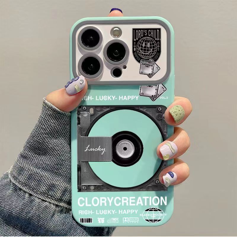 CD Record Large Window 15 Drop-resistant Phone Case